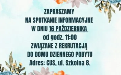 Zapraszenie na spotkanie informacyjne